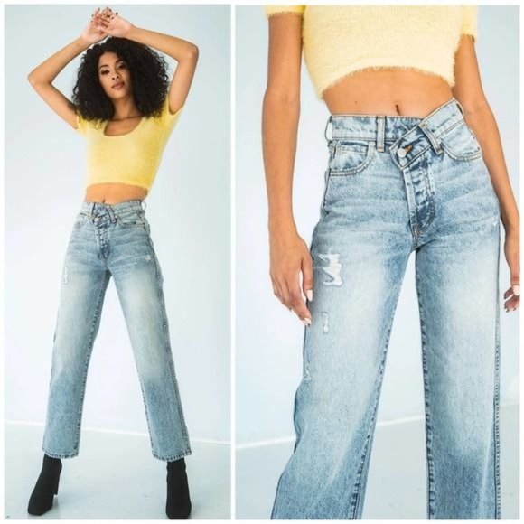 REVICE Denim - NWT Revice 90's Baby Straight Leg High Rise Jeans Extra Perks Wash 27